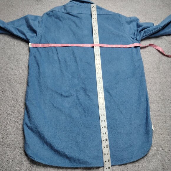 Vintage LL Bean Chamois Cloth Shirt Size Large Tall Blue Pastel Made In USA - Picture 5 of 8